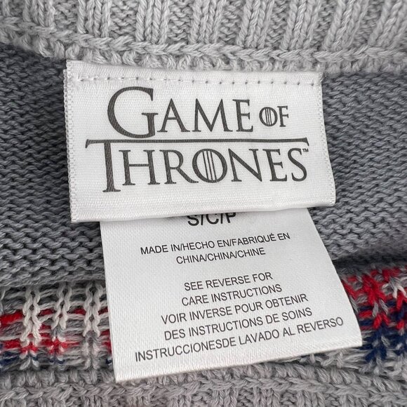 Game Of Thrones Women's Wolf Sweater size Small Winter is Here - Picture 3 of 5